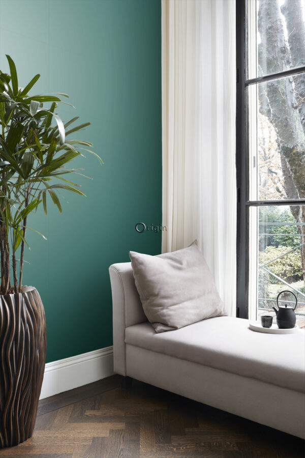 Origin Wallcoverings tapeet ühtlane läikiv türkiissinine
