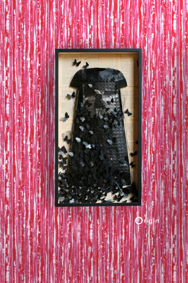 Origin Wallcoverings tapeediribad - punane ja roosa