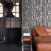Origin Wallcoverings tapeediribad - must ja valge
