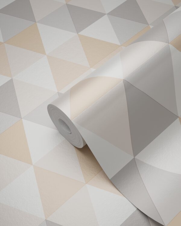 Origin Wallcoverings tapeet graafilised kolmnurgad - beež