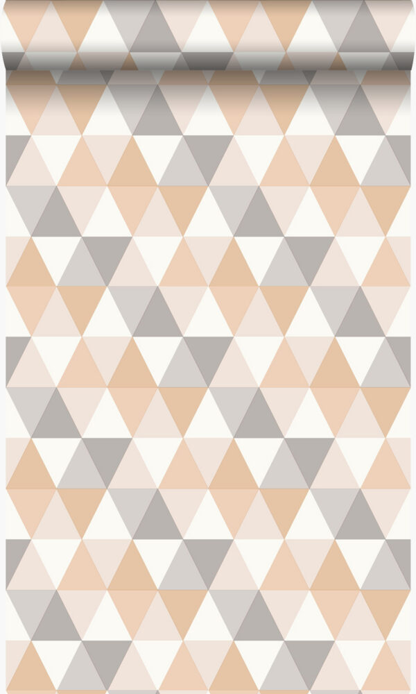 Origin Wallcoverings tapeet graafilised kolmnurgad - beež