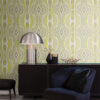Origin Wallcoverings tapeet graafilised jooned - sinepikollane