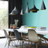 Origin Wallcoverings tapeet graafiline vorm türkiis