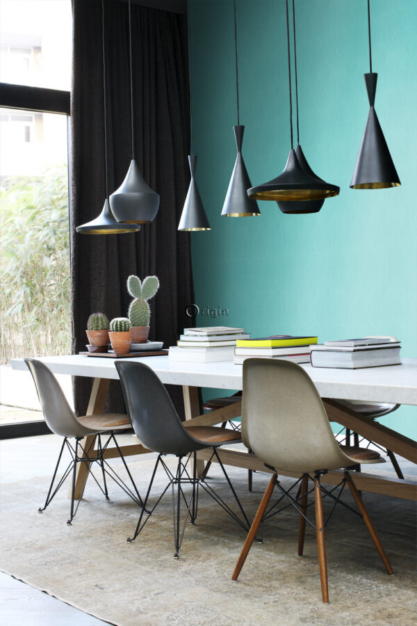 Origin Wallcoverings tapeet graafiline vorm türkiis