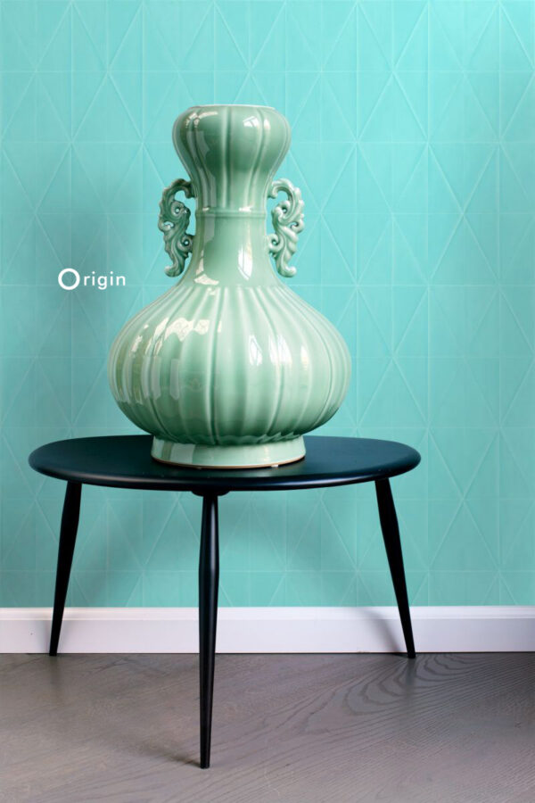 Origin Wallcoverings tapeet graafiline vorm türkiis
