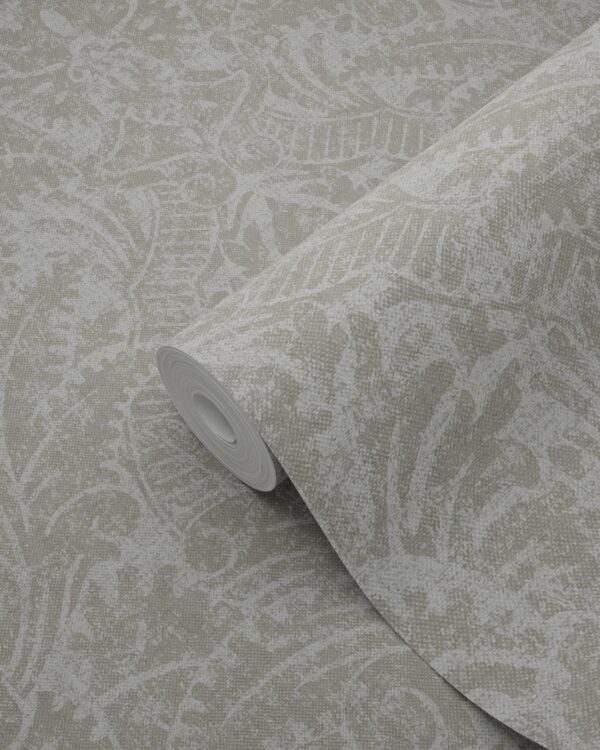 Origin Wallcoverings tapeet ornament hirvekujulise mustriga - beež