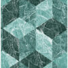 Origin Wallcoverings 3D marmorimotiiv tapeet - smaragdroheline