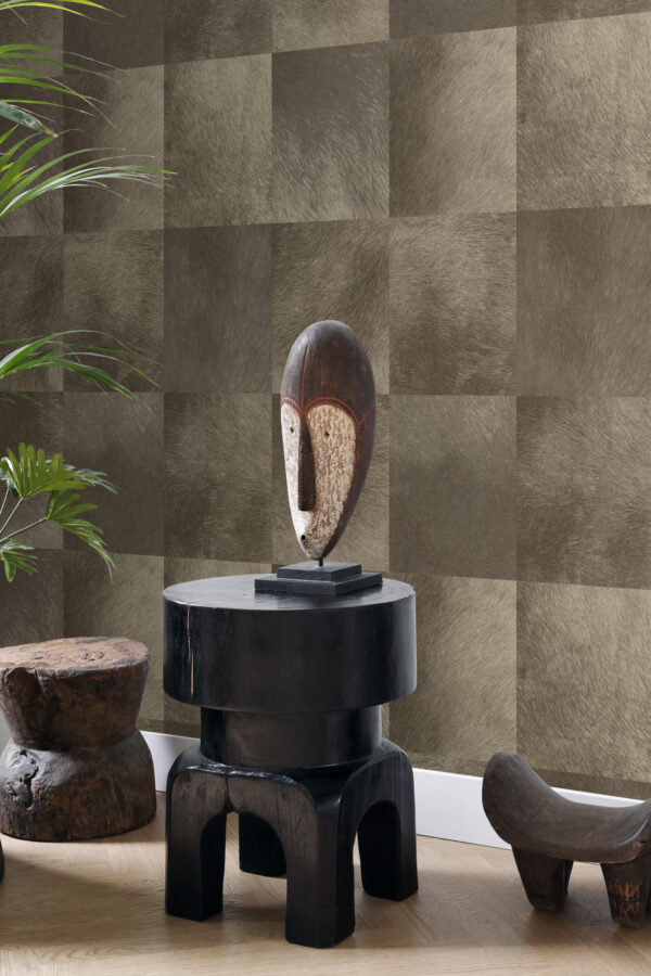 Origin Wallcoverings loomanahk tapeet - tumepruun