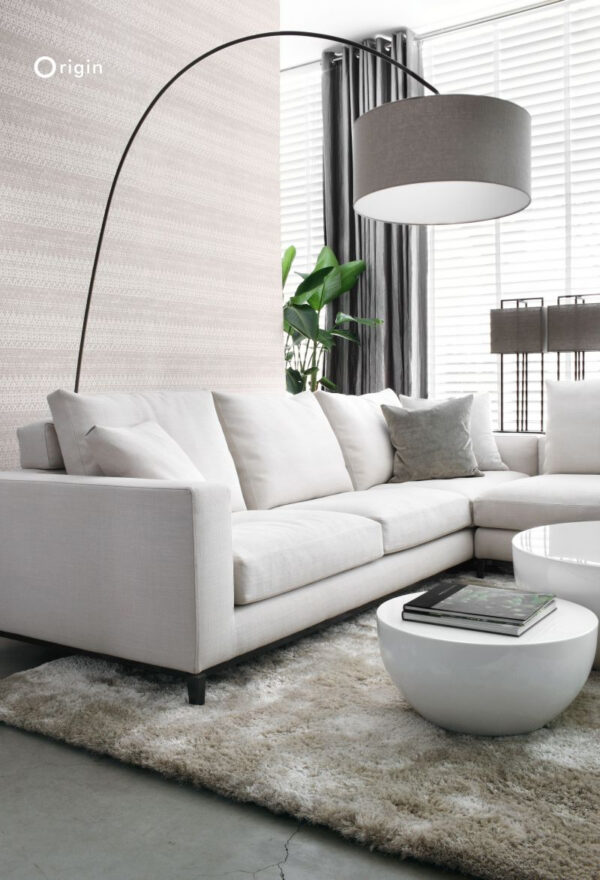 Origin Wallcoverings tapeet loomnaha tekstuur - valge