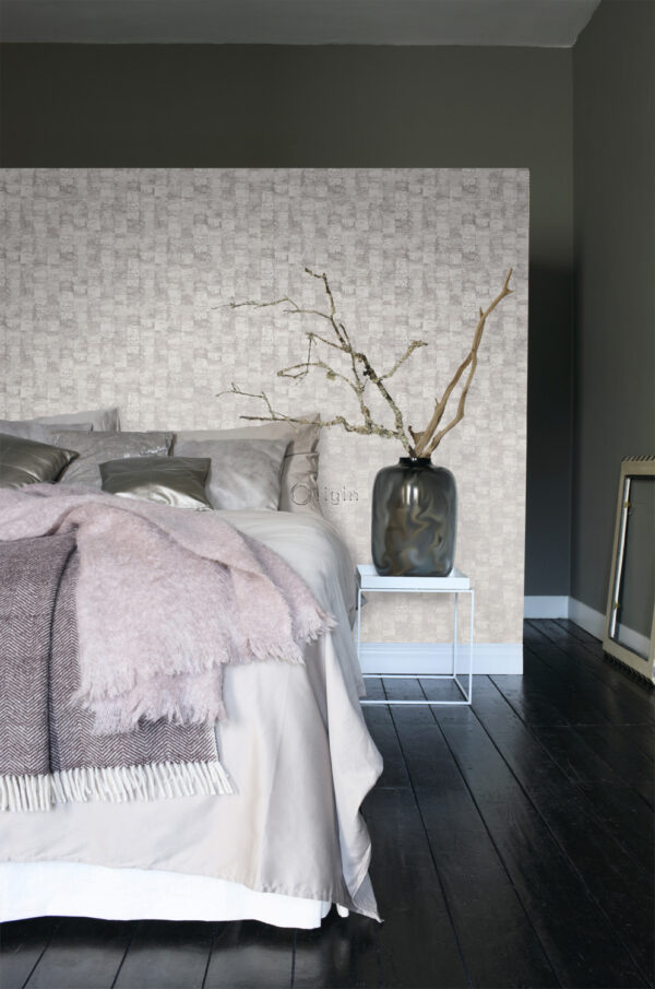 Origin Wallcoverings tekstuuriga tapeet - helelilla ja hall