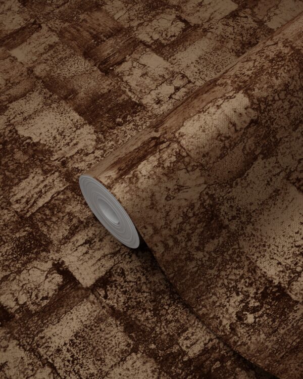 Origin Wallcoverings tapeet tekstuuriga läikiv vaskpruun - vaskpruun