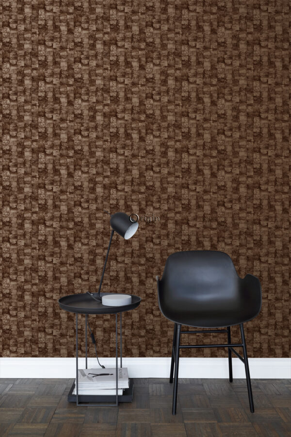 Origin Wallcoverings tapeet tekstuuriga läikiv vaskpruun - vaskpruun