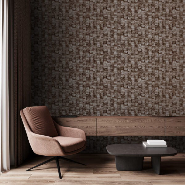 Origin Wallcoverings tekstuuriga tapeet - tumepruun