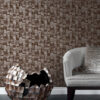 Origin Wallcoverings tekstuuriga tapeet - tumepruun