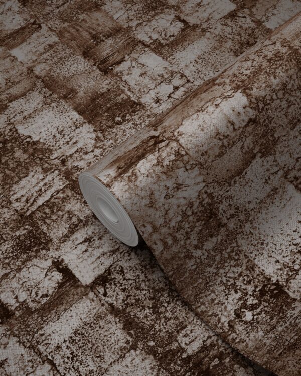 Origin Wallcoverings tekstuuriga tapeet - tumepruun