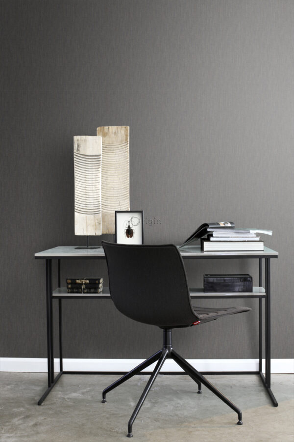 Origin Wallcoverings tapeet rohumatt linase ilmega tumepruun