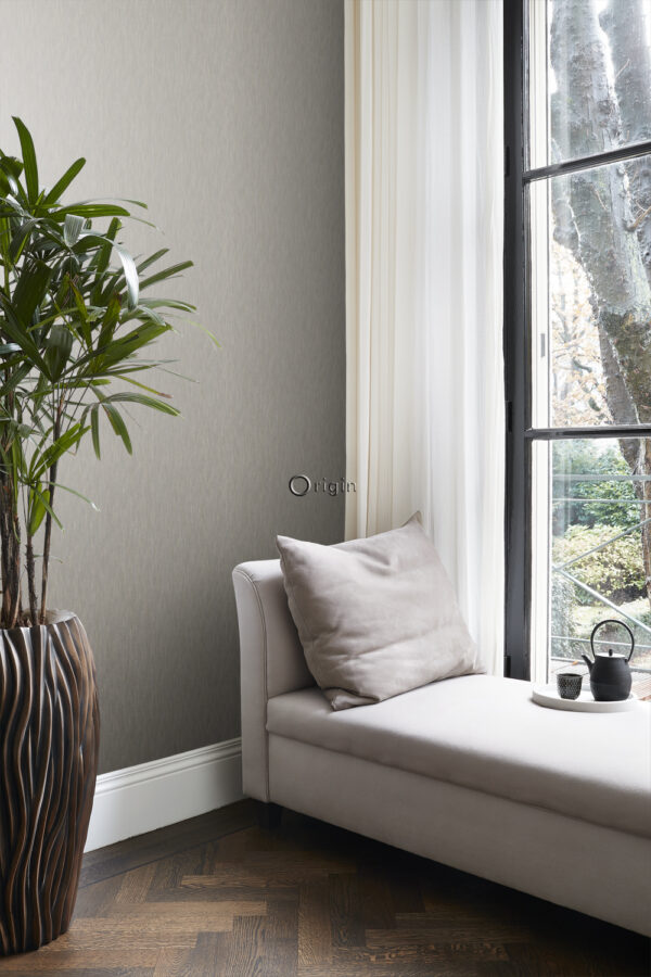 Origin Wallcoverings tapeet rohumatt linase ilmega läikiv pruun
