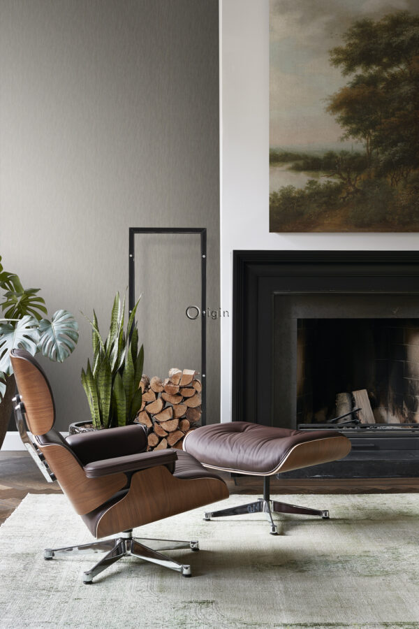 Origin Wallcoverings tapeet rohumatt linase ilmega läikiv pruun