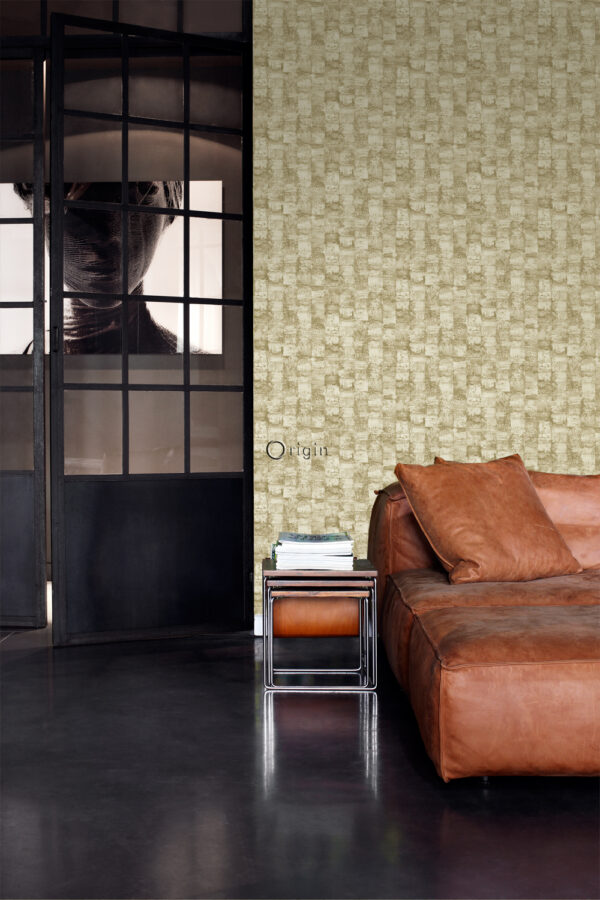 Origin Wallcoverings tapeet tekstuuriga - khaki roheline