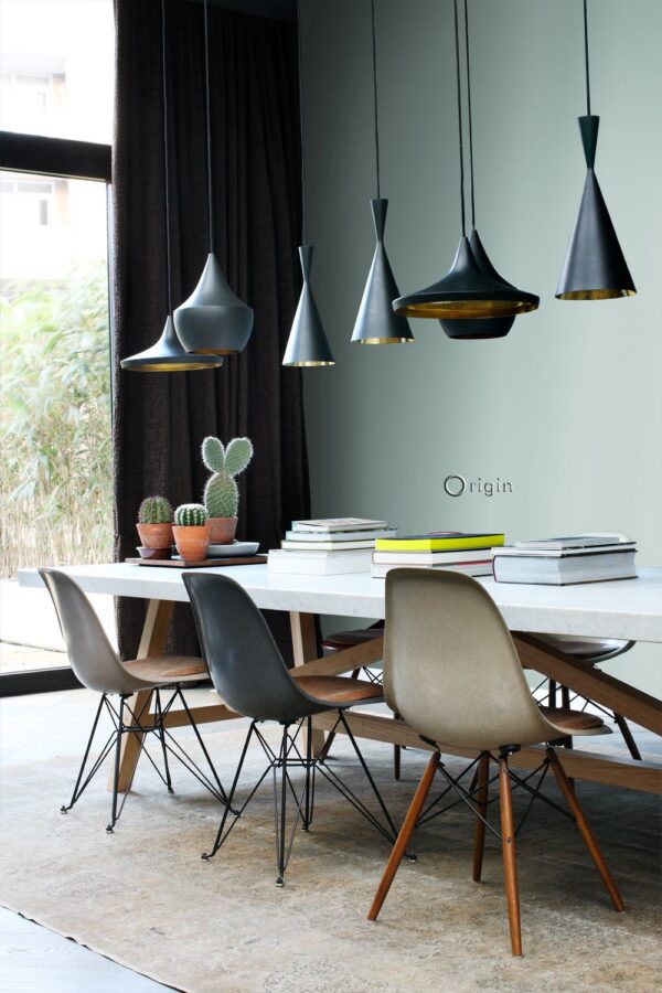 Origin Wallcoverings tapeet ühtlane laguunroheline