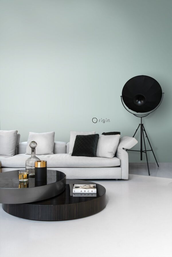 Origin Wallcoverings tapeet ühtlane laguunroheline