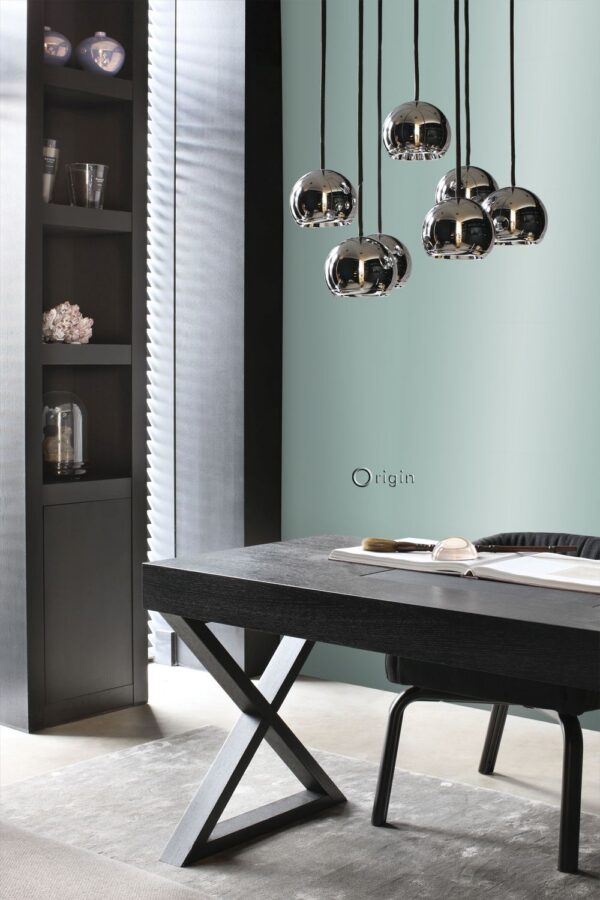 Origin Wallcoverings tapeet ühtlane laguunroheline