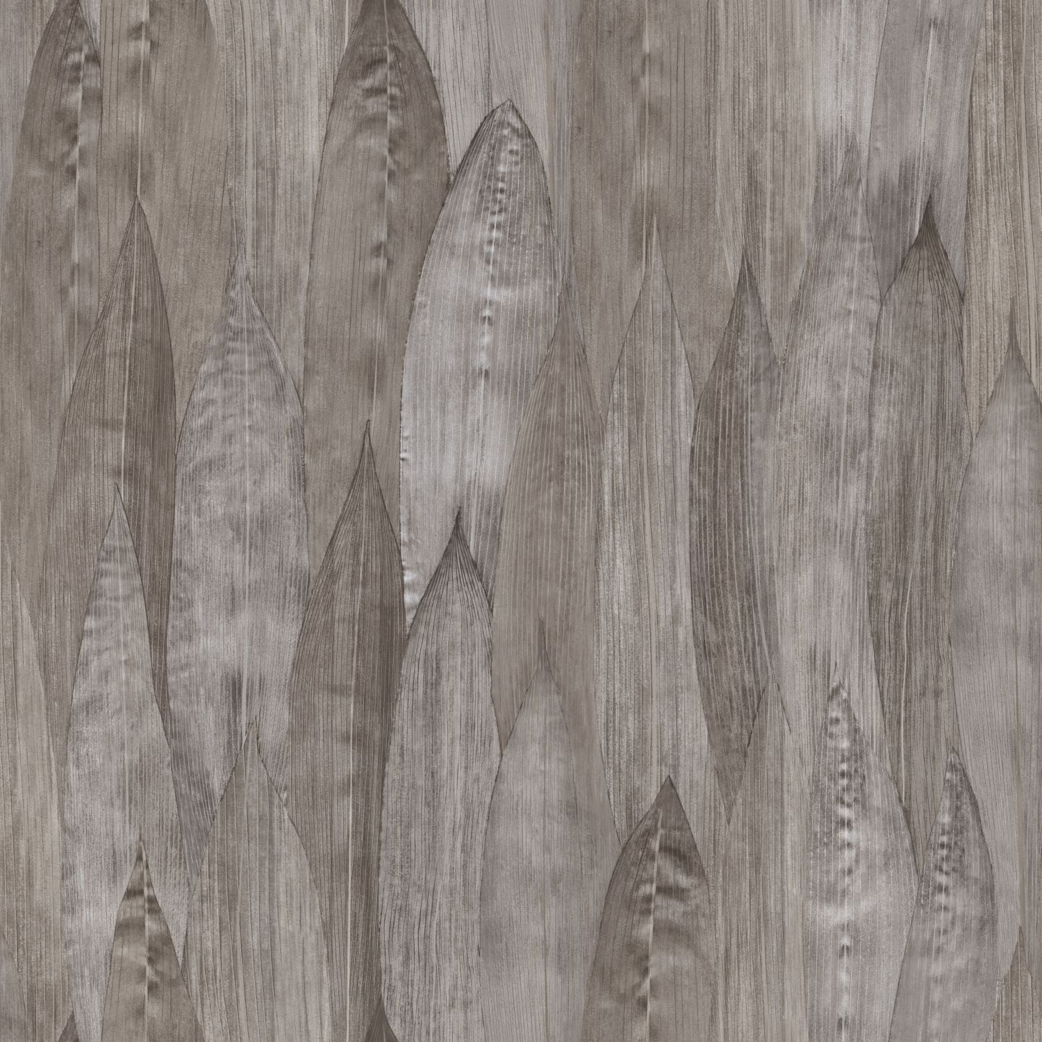 Origin Wallcoverings lehtede tapeet - tume taupe