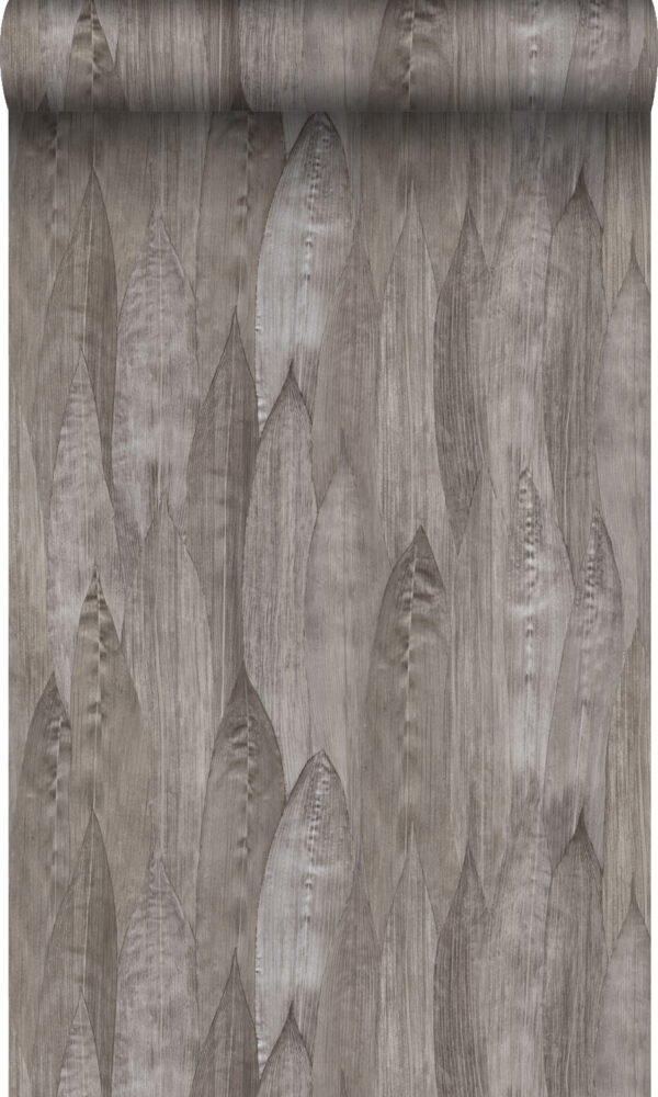 Origin Wallcoverings lehtede tapeet - tume taupe