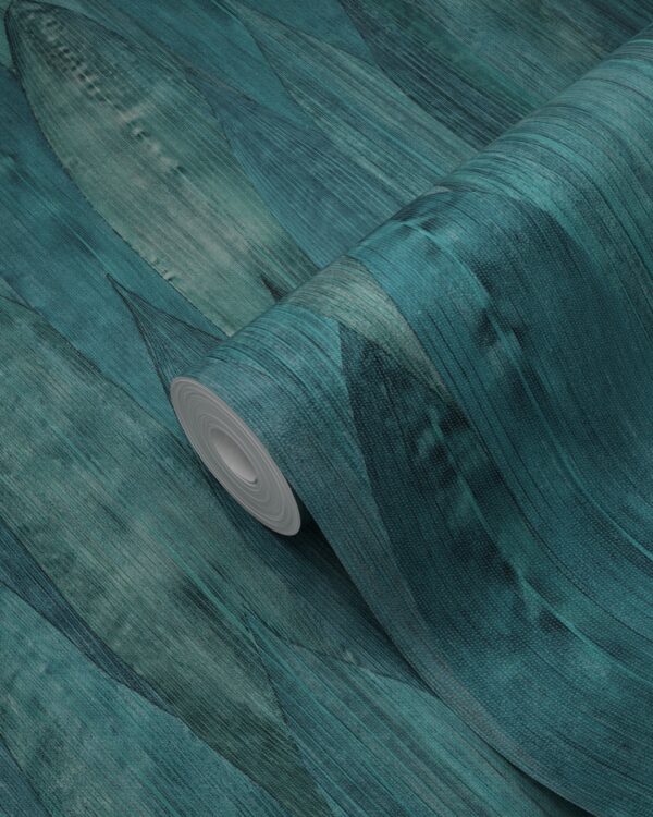 Origin Wallcoverings lehtede tapeet - türkiissinine