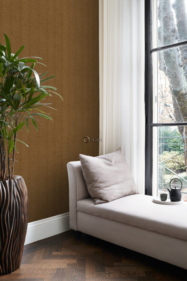 Origin Wallcoverings lina tapeet - roostepruun