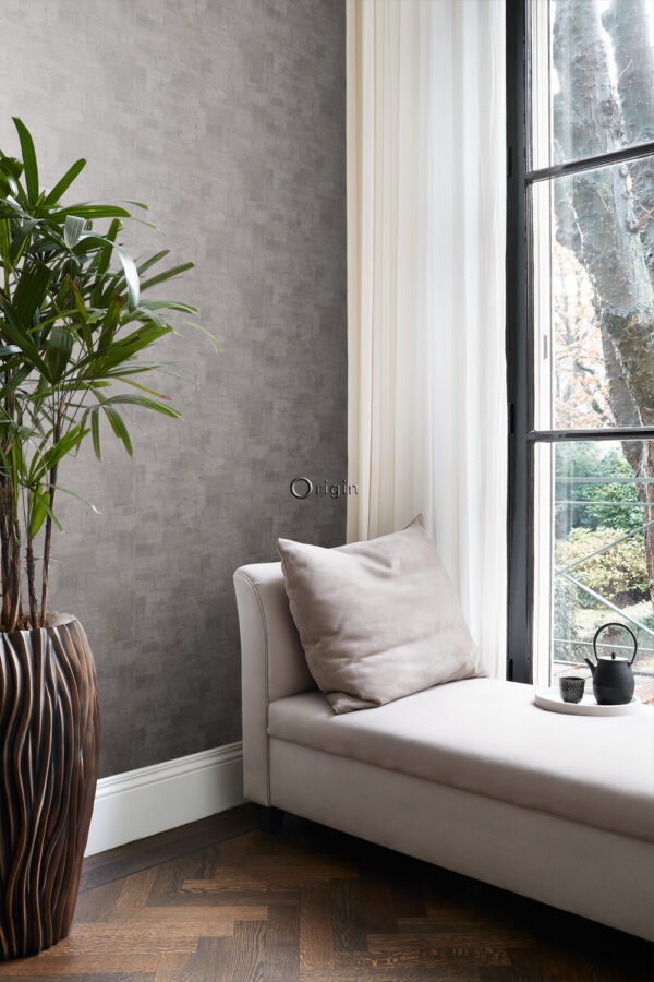Origin Wallcoverings tapeet maaliline tekstuur - tume taupe