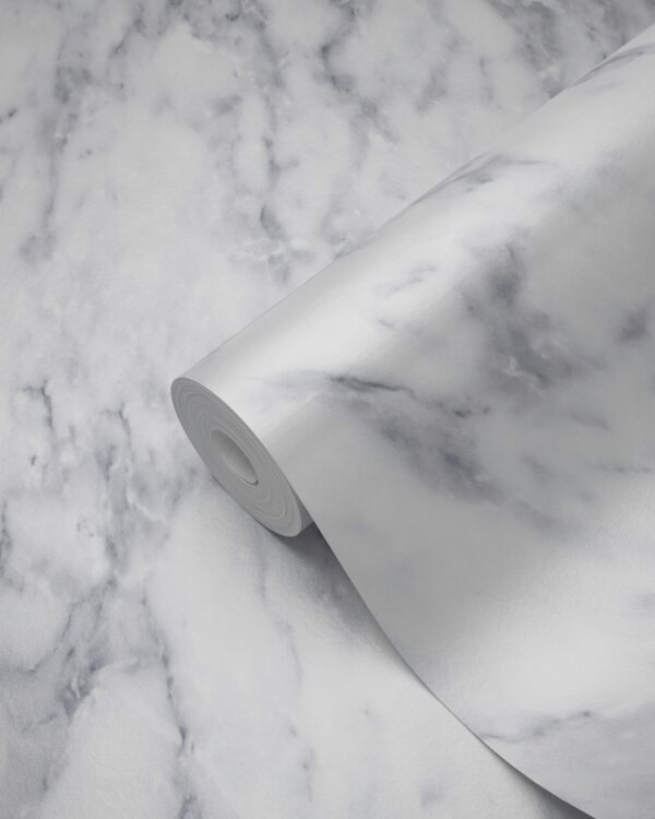 Origin Wallcoverings tapeet marmor - tume elevandiluu valge