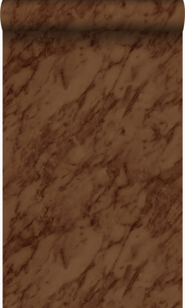 Origin Wallcoverings tapeet marmor roostepruun