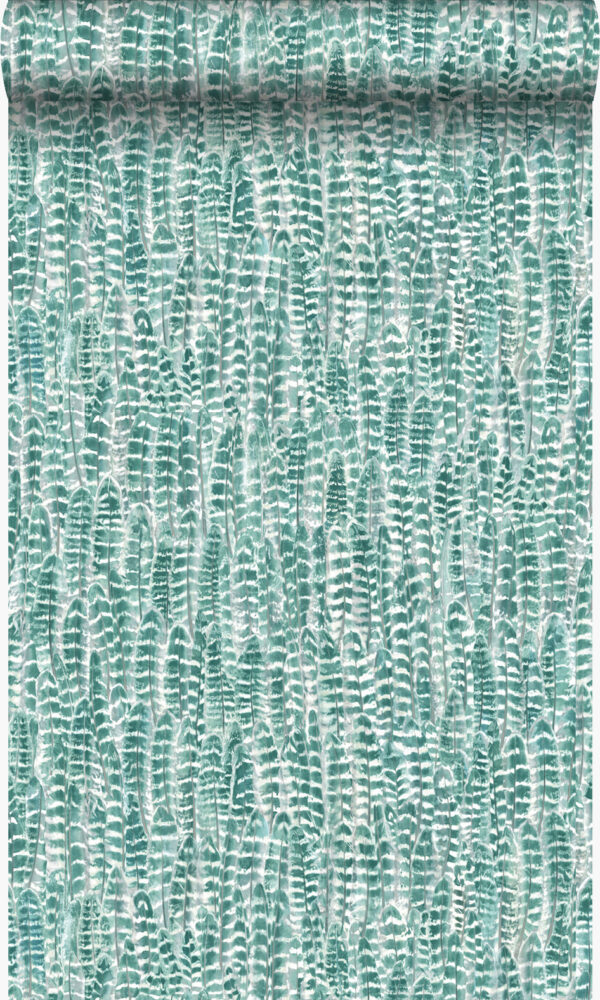 Origin Wallcoverings tapeet sulgedega - laguunroheline