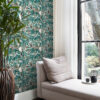 Origin Wallcoverings figuuriline tapeet - smaragdroheline