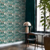 Origin Wallcoverings figuuriline tapeet - smaragdroheline