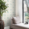 Origin Wallcoverings tapeet suzani lilled - celadonroheline