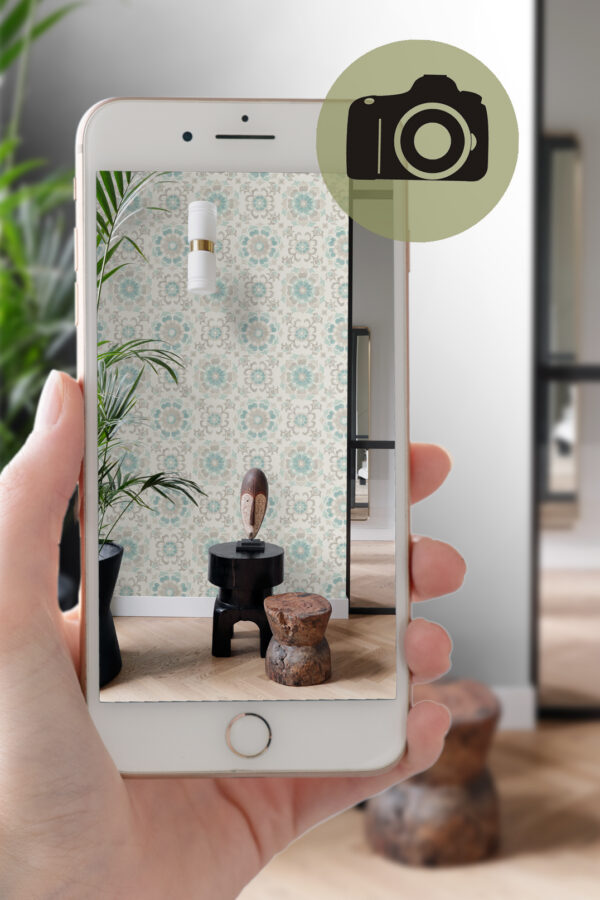 Origin Wallcoverings tapeet suzani lilled - celadonroheline