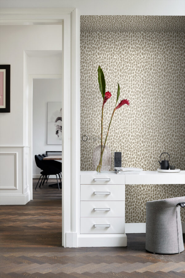 Origin Wallcoverings tapeet leopardnahk - beež
