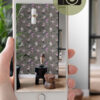 Origin Wallcoverings lillemotiiv tapeet - taupe ja lilla