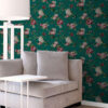 Origin Wallcoverings tapeet lilled - smaragdroheline