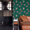 Origin Wallcoverings tapeet lilled - smaragdroheline