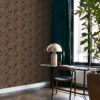 Origin Wallcoverings tapeet palmilehed - roostepruun