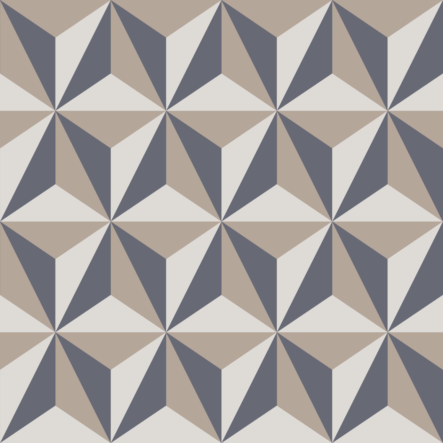 Origin Wallcoverings tapeet graafiline 3D vintage sinine ja hallikaspruun
