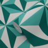 Origin Wallcoverings tapeet graafiline 3D smaragdroheline