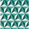 Origin Wallcoverings tapeet graafiline 3D smaragdroheline