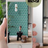 Origin Wallcoverings tapeet graafiline 3D smaragdroheline