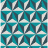 Origin Wallcoverings tapeet graafiline 3D türkiis