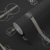 Origin Wallcoverings tapeet muusikariistad - must