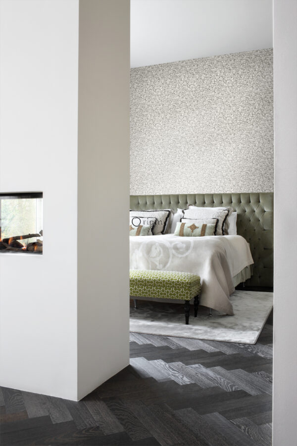 Origin Wallcoverings tapeet metallmündid - elevandiluuvalge ja hall